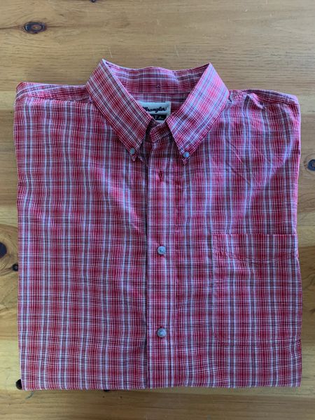 Mens Plaid Button Up Long Sleeve