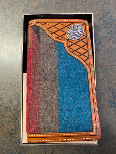 Men's Multi Color Tooled Wallet