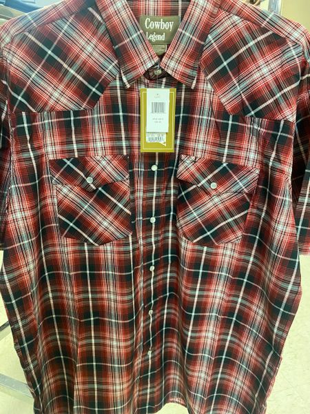 MENS PLAID ASSORTED S/S