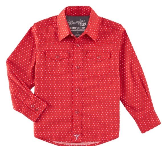 Wrangler® 20X® Competition Advanced Comfort Shirt - Classic Fit - Red