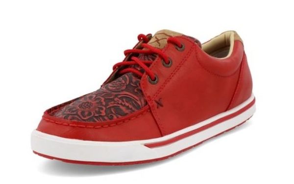 TWISTED X KICKS TOOLED AND CHERRY RED