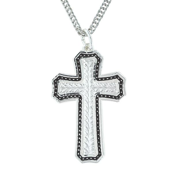 Montana Silversmith Pinpoints and Wheat Cross Necklace