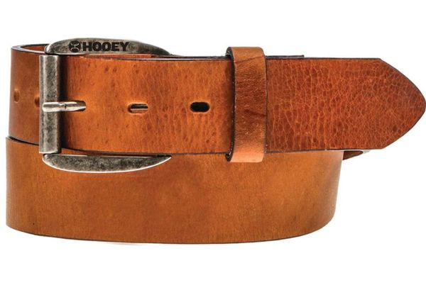 Hooey Men's 1.5" Made in Usa Hooey Brown Belt