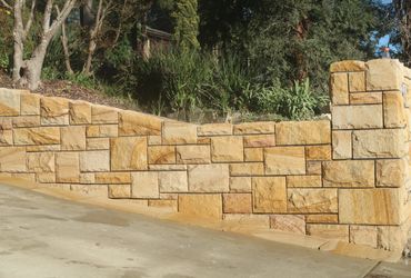 Sandstone retaining wall. Sandstone Masonry, Vaucluse, Stonemasonry Sydney, Sydney Stonemason, 