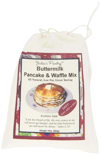 Julia's Pantry Best Buttermilk Pancake Mix, 10oz Cloth Bag, Fluffy