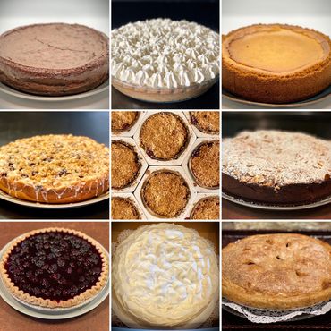 Order delicious desserts, pies, cakes, crisps and more!