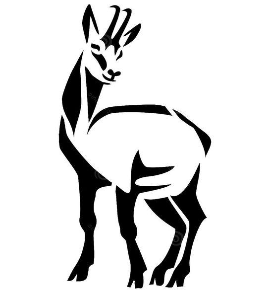 Antelope Stencil Wildlife Animal Antelopes Stencils