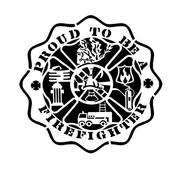 Firefighter Sign Stencil Firefighters Stencils
