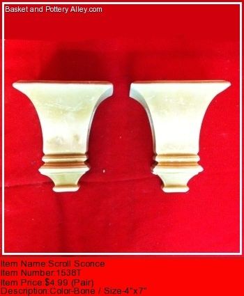 Scroll Sconce - #1538T