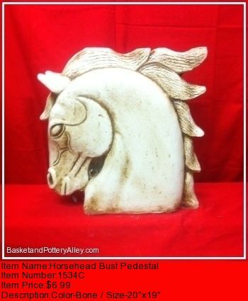 Horsehead Bust Pedestal - #1534C