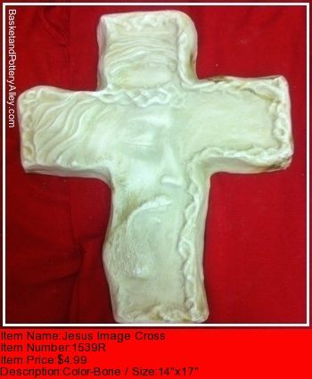 Jesus Image Cross - #1539R