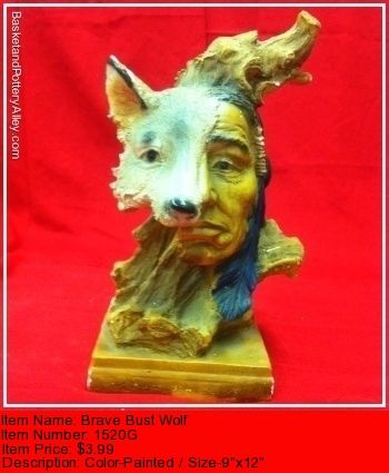Brave Bust Wolf - #1520G