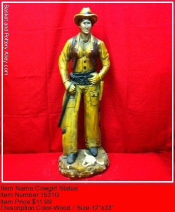 Cowgirl Statue - #1531G