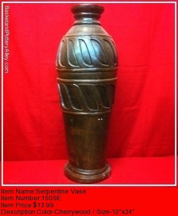 Serpentine Vase - #1505E