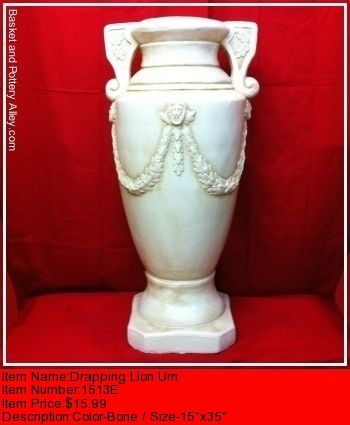 Drapping Lion Urn - #1513E