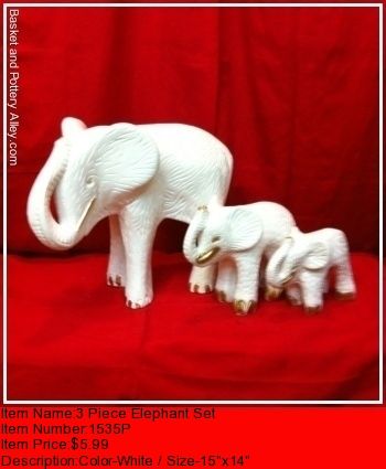 3 Piece Elephant Set - #0142P