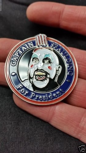 Captain Spaulding pin President Rob Zombie House 1000 horrors hat pin
