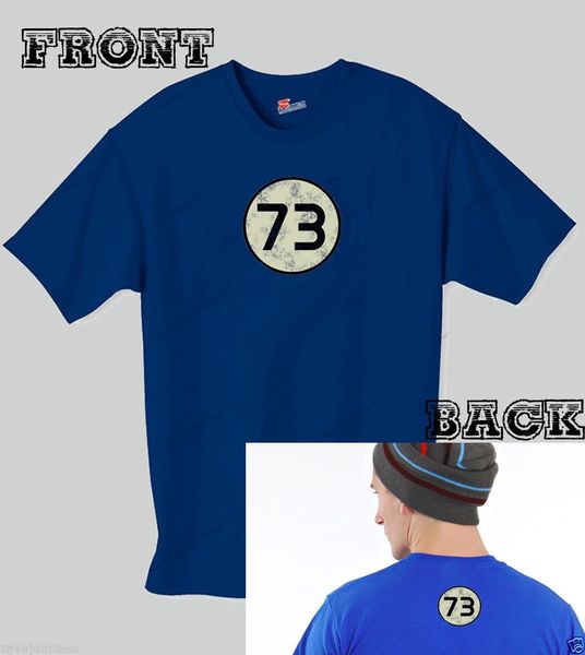 Sheldon Cooper Inspired Number 73 Moon T-shirt Big Bang Theory