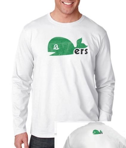 New Pucky Hartford Whalers classic vintage old time hockey t-shirt long sleeve