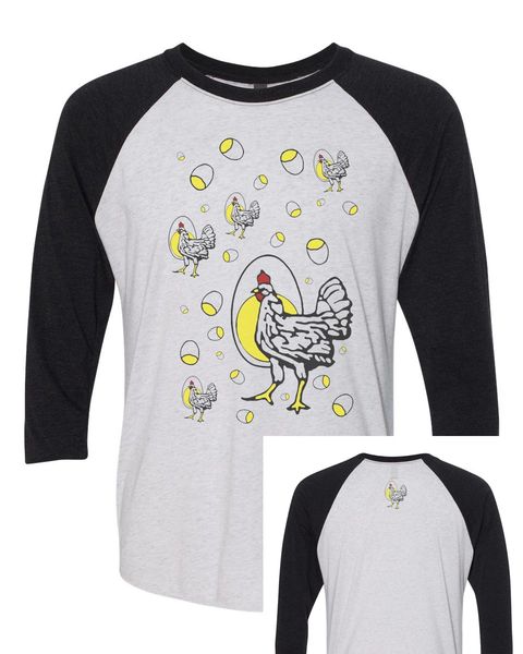 Roseanne Chicken Baseball T-shirt Next Level HQ Raglan