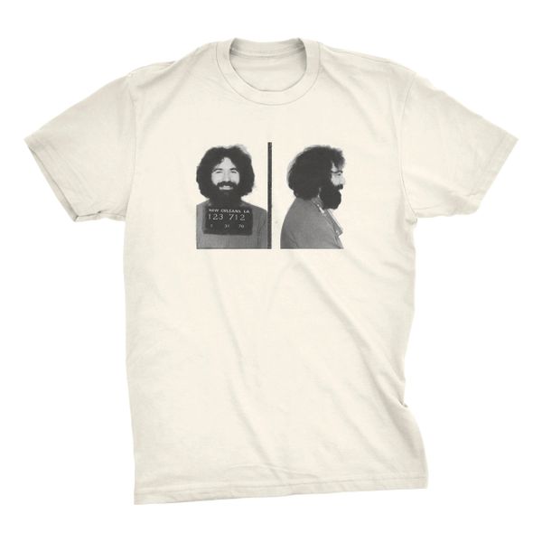 Jerry Garcia Grateful Dead Bourbon Street Mugshot T-shirt | ZavaJam ...
