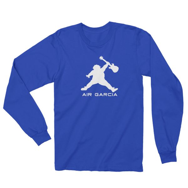 Jerry Garcia T-shirt Air Garcia Long Sleeve Screen Print | ZavaJam Designs  Custom Apparel