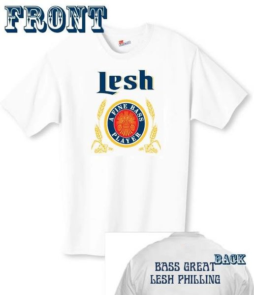 Grateful Dead inspired lot Phil Lesh & Friends Miller Bass Great T-shirt
