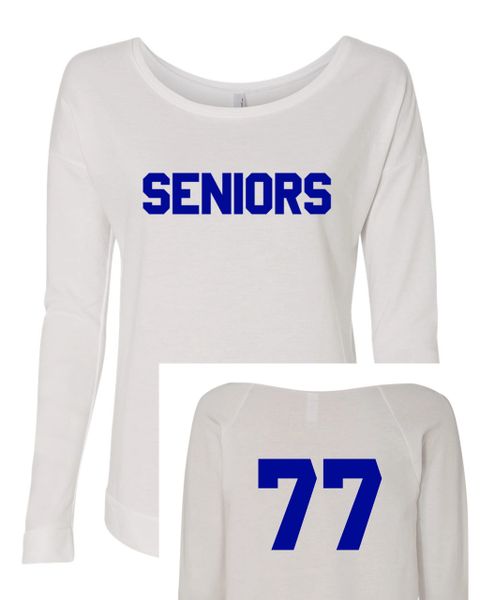 Seniors Long Sleeve t-shirt Dazed & Confused Ladies Halloween Costume Raglan | Next Level | Long Sleeve Scoop