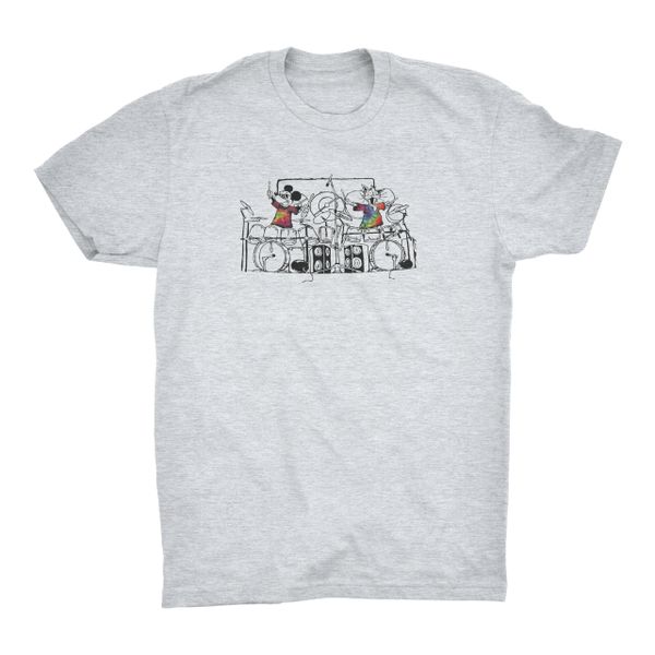 Billy Mickey Cartoon Grateful Dead Mash-Up T-Shirt