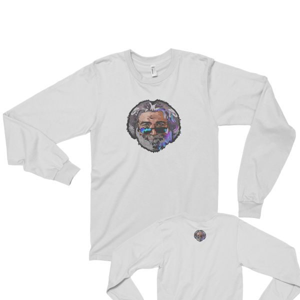 ZJ Designs Jerry Garcia Tribute Rotosketch T-shirt Grateful Dead JGB long sleeve