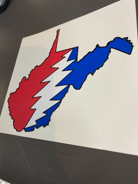 West Virginia Shakedown Street 6" Stickers Decal