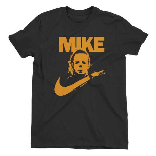 ZJ Designs Michael Myers inspired Just Do Swoosh mask parody Halloween T-shirt