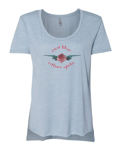 Not Like Other Girls T-shirt Grateful Dead Festival Cut Scoop Neck