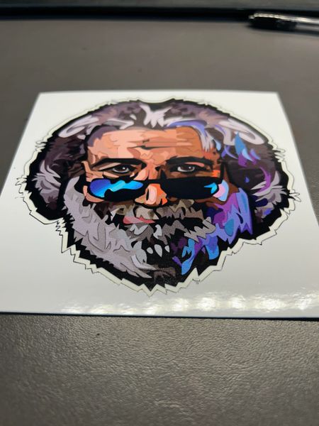 ZJ Designs Original Jerry Garcia Sticker JGB GD Shakedown Decal