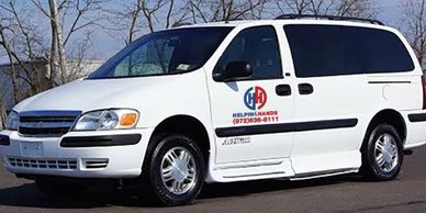 Helping Hands caregivers operate their own vehicles to transport seniors to medical appointments