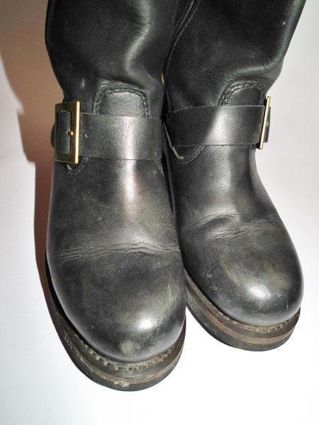 womens leather biker boots uk