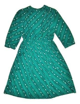 80's original stripe tea dress size medium 12