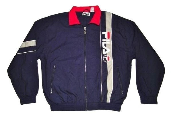 true vintage 90's fila sports jacket size L-XL