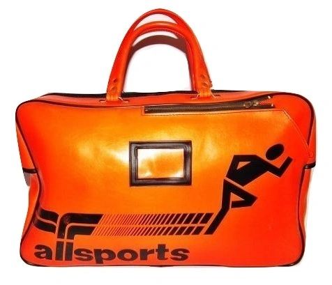1973 true vintage holdall orange sport