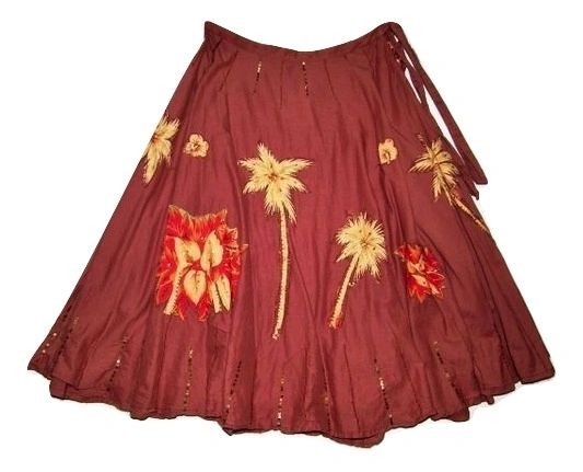 womens retro flare flower skirt size 10-12