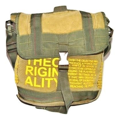 true vintage army green shoulder bag