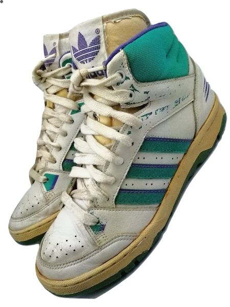 Espejismo Hostilidad Embajador Vintage Adidas High Tops Regular Altavoz A Rayas