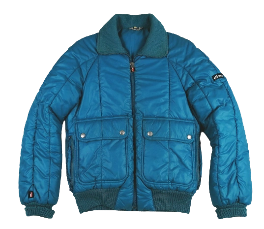 UK M True vintage ellesse puffa jacket 80's