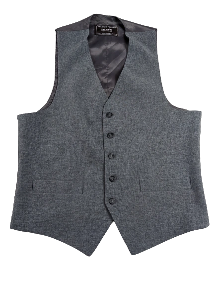 UK S-M vintage waistcoat grey