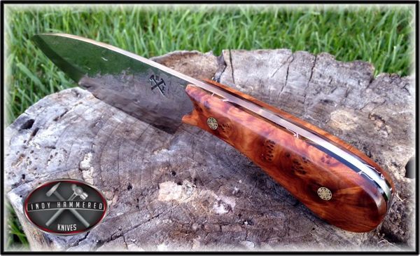 The Sojourner - Drop Point Camp Knife  Hand Forged Knives and Handmade  Specialty Items