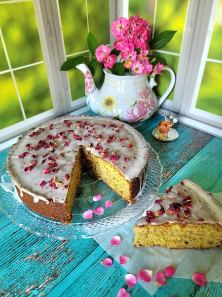 Pistachio Rosewater Cake