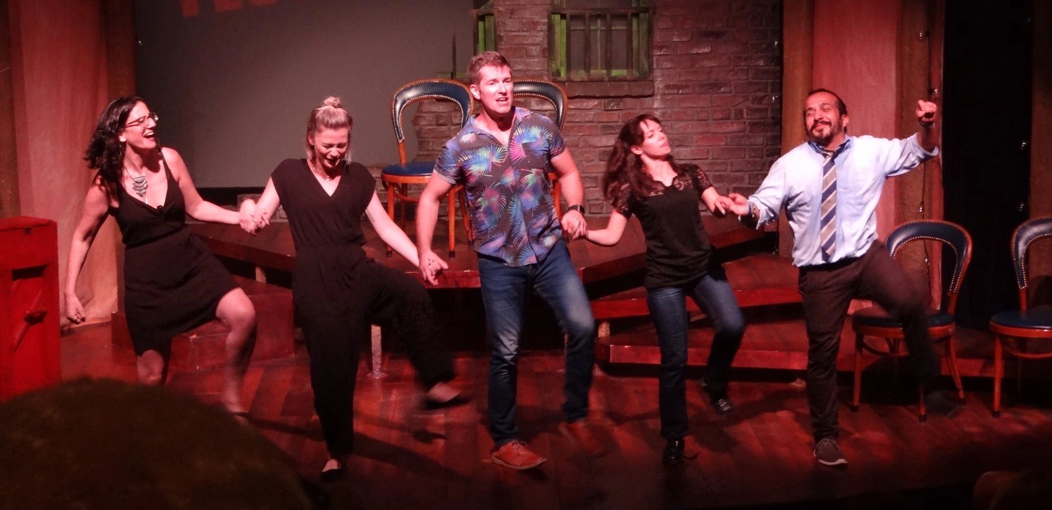 The Cast of Big Bang at the Sarasota Improv Festival.