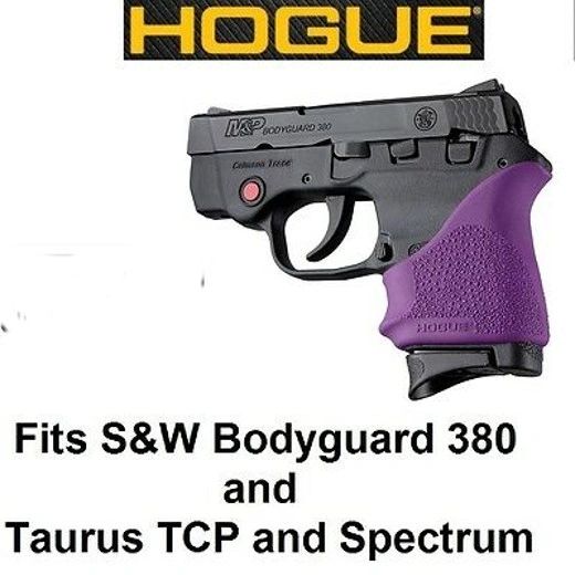 Hogue 18506 Rubber HandAll Beavertail Grip Sleeve S&W Bodyguard 380 PURPLE