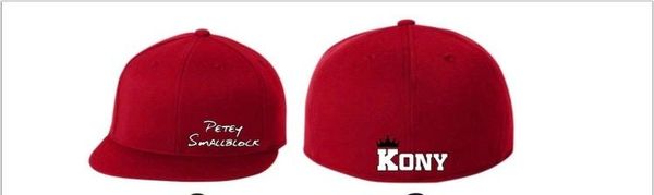 King of NY(KONY) RED Flat Rim Hat