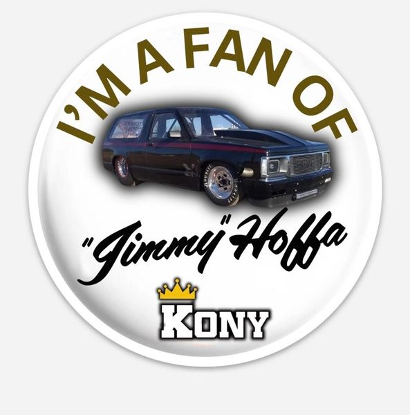 Jimmy Hoffa 4" Circle Sticker